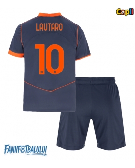 Inter Milan Lautaro Martinez #10 Echipament de Fotbal Replică 2025-26 Copii Treilea (+ Șorturi)